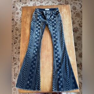 Free People Printed Jeans